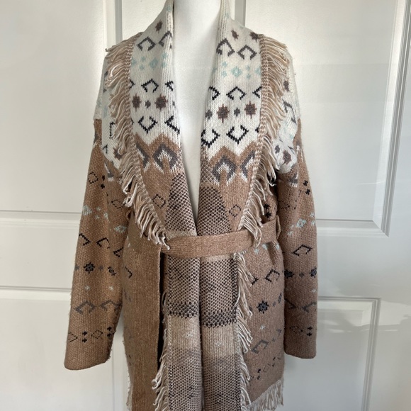 Lucky Brand Belted Cardigan Size M - Picture 4 of 6